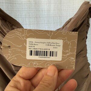 Meshki - Serena, Strapless Taffeta Maxi Dress